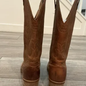 Abilene Women's Brown Leather Cowboy Boots size 5.5 M thumbnail 7