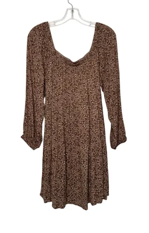 Gilli Women's Floral Long Sleeve Sweetheart Neck Dress Size L thumbnail 1
