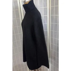 Steve Madden Black Long‎ Sleeve Minimalist Designer Sweater Dress Small NWT thumbnail 3