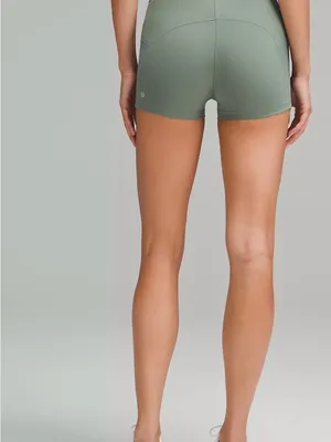 lululemon athletica Sage Green High-Rise Bike Shorts thumbnail 3