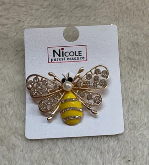 Rhinestone & Enamel Bee Yellow thumbnail 1