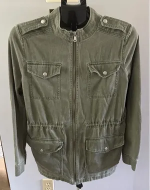 Express Women's‎ Military Utility Olive Green Jacket Size Medium thumbnail 1