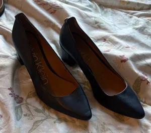 Calvin Klein Navy Natalynn Heeled Pumps thumbnail 1