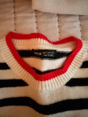 Shein Striped Sweater Knit thumbnail 2