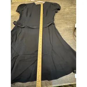 Polo Ralph Lauren Dress Womens Size 8 Black Lined Short Puff Sleeve Wool Blend thumbnail 12