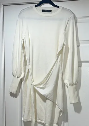 Elegant Cream Dress thumbnail 1