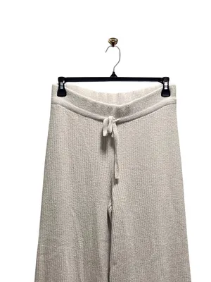 Spiritual Gangster High Rise Wide Leg Knit Sweater Pants Cream Size L Neutral thumbnail 6