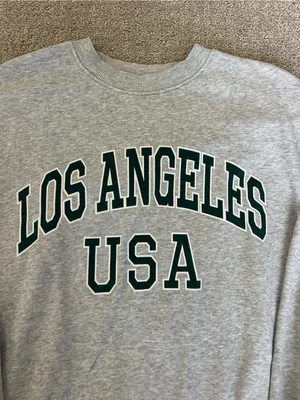 H&M Los Angeles USA Gray Crewneck Sweatshirt size small thumbnail 2