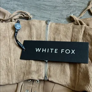White Fox Boutique Tan Corset Top thumbnail 5