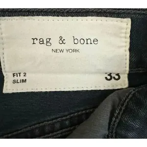Rag & Bone Fit 2 - Minna Slim Fit Blue Black Stretch Jean SZ 33 #1979 thumbnail 6