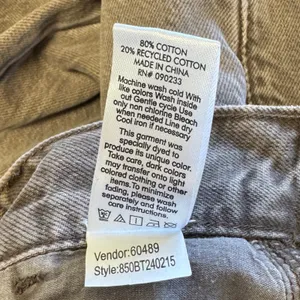 PacSun Brown Cargo Wide Leg Pants High Rise Specially Dyed Streeetwear Size 25 thumbnail 8