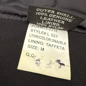 Vintage FIRST Black 100% Genuine Leather Biker Vest Women’s Halter Vest Size M thumbnail 12