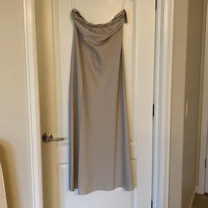 Strapless Matte Satin Bias Cut Gown - Size XL thumbnail 2