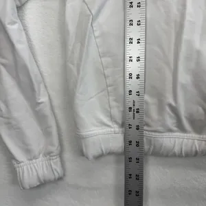 Lululemon White Hoodie Size 8 Long Sleeve Drawstring‎ Pullover Casual thumbnail 3