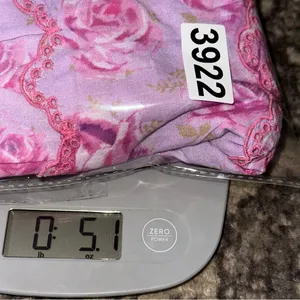 LoveShackFancy Women’s Size L Lilac Pink Floral Print Tiered Mini Skirt thumbnail 5