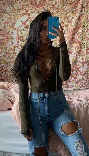 Long Sleeve Lace Up BodySuit thumbnail 2