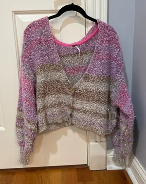 Free People Sweater Cardigan XS multicolor thumbnail 1
