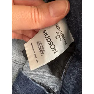Hudson Heidi High Rise Flare Jeans Womens 32 Blue Dark Wash Denim Casual Fall thumbnail 7