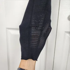 Black Leggings Mesh Calves Accent M/L thumbnail 3