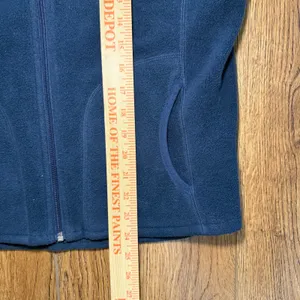 Woolrich Fleece Vest Navy Blue Full‎ Zip Pockets Womens Size Medium Gorpcore thumbnail 5