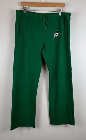Fanatics NHL Dallas Stars Size XL Green Sweatpants Joggers Women's thumbnail 1