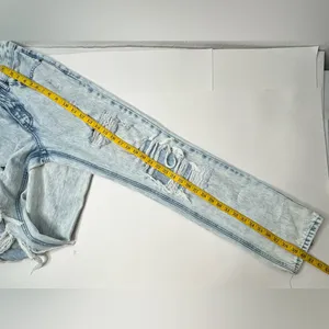 Kancan Women Jeans Size‎ 24 Acid Blue Distressed High Rise 90s Boyfriend Denim thumbnail 5