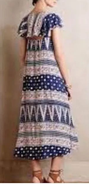Maeve Anthropologie bohemian cape like sundress size small thumbnail 1