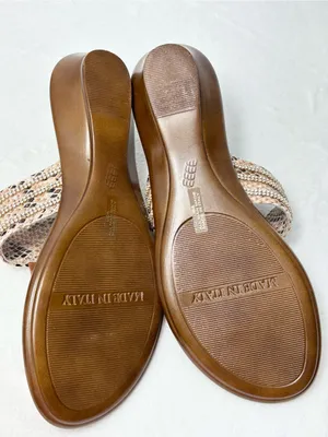 Toscanella‎ Women's Tan Beaded Thong Sandals size 8.5 thumbnail 10