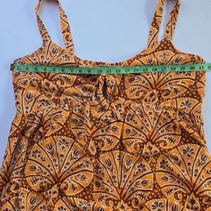 Knox Rose NWOT‎ Dress Wide Strap Orange Coral Floral Boho Midi Dress XXL thumbnail 5