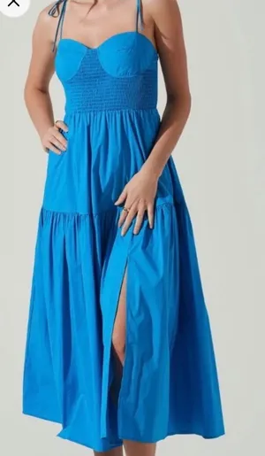 ASTR electric blue dress thumbnail 1