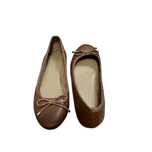 Crown & Ivy Brown Ballet Flats with Bow thumbnail 5