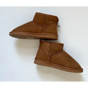 MIA Faux Fur Bootie Lightweight Winter Warm Boot Brown Size 6.5 NEW thumbnail 7