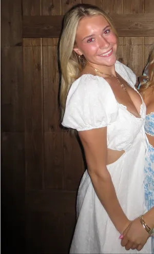 White mini dress with cute cut out! In great condition! thumbnail 2