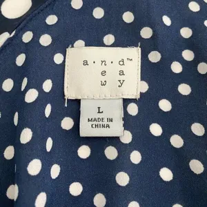 A NEW DAY Women's Polka Dot One Shoulder Midi Dress - L‎ thumbnail 12