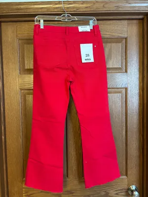 Mica high rise ankle flare Red Size 28 thumbnail 2