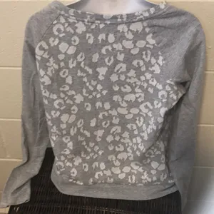 - Leopard print gray sweater Ann Taylor loft small thumbnail 6