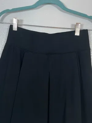 Kit and Ace Women 4 Black Pleated Mini Skirt High Waisted Pockets Ponte Knit thumbnail 3
