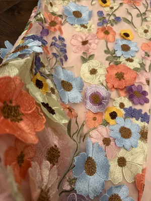 VICI Cassie Strapless Floral Embroidered Midi Dress Large NWT - C39-311 thumbnail 7
