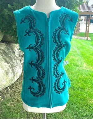 Bob Mackie Embroidered Vest thumbnail 1
