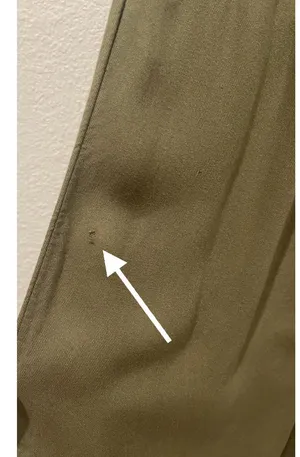 AMERICAN EAGLE Wide Leg Olive Green Pants thumbnail 7