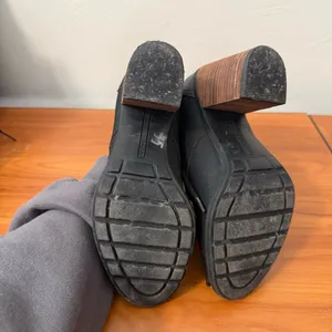 Tommy Hilfiger Duff Tower Lace Up Stacked Heel Black Heel Dark Academia Gothic 6 thumbnail 6