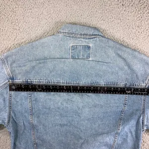 Liz Authentic Denim Jacket Women L Vintage‎ 90s Trucker Indie Grunge Utility thumbnail 13