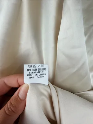 Petal & Pup Luella One-Shoulder Satin Slipdress size 8 in pearl white thumbnail 10