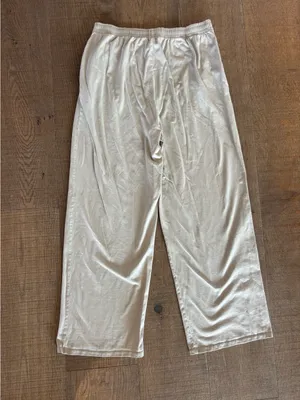 skims cream ivory casual wide leg pants thumbnail 5