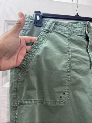 AMERICAN EAGLE OUTFITTERS Sage Green Drawstring Hem Pants thumbnail 3