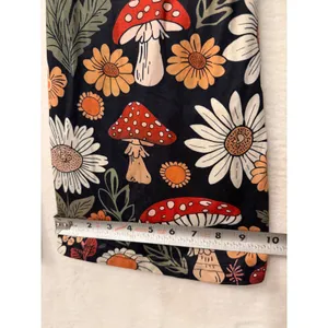 Unbranded Mushroom Daisy Floral Flare Pants Womens Small Retro Boho Bell Bottoms thumbnail 7