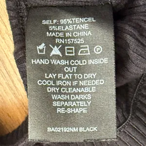 WESLEY Rivington Ribbed Tencel‎ Bralette in Black thumbnail 5