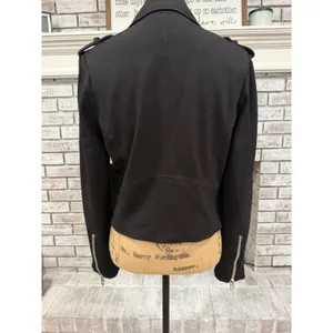 BLANKNYC Moto Jacket Women Medium Black Asymmetrical Zip Stretch Edgy‎ Biker thumbnail 5