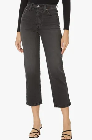 Levi’s Ribcage Straight Ankle Jeans thumbnail 1
