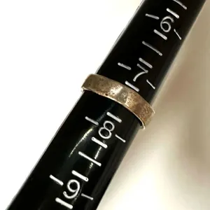 Dp Vintage Sterling Onyx and Turquoise Inlay Band ring thumbnail 8